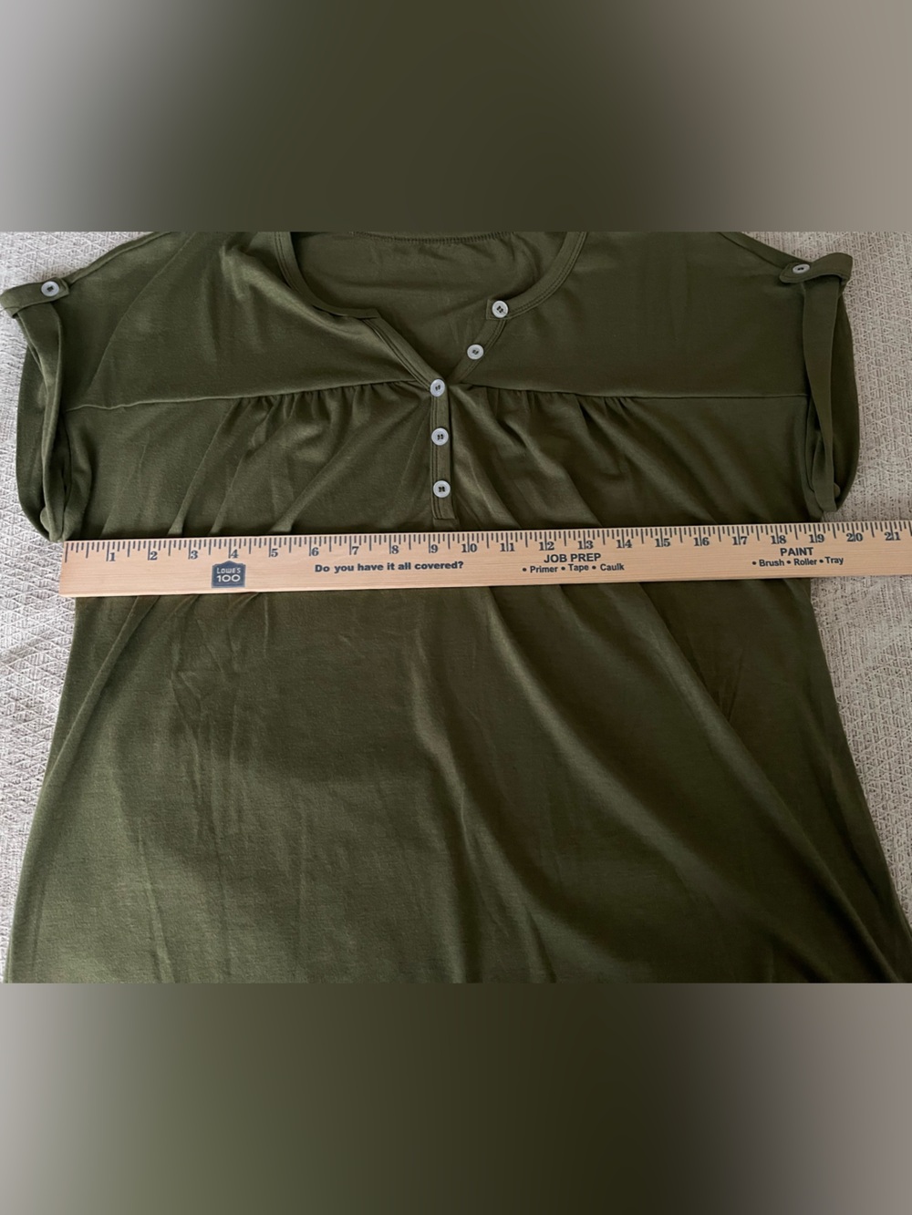 Women’s Olive Green T Shirt - Picture 6 of 7